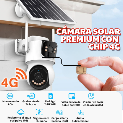 NUEVA CÁMARA PREMIUM SOLAR 4G CERBERUS 4K