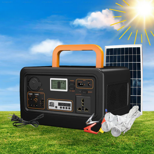 NUEVO KIT SOLAR PORTÁTIL DELUXE CON PANEL SOLAR